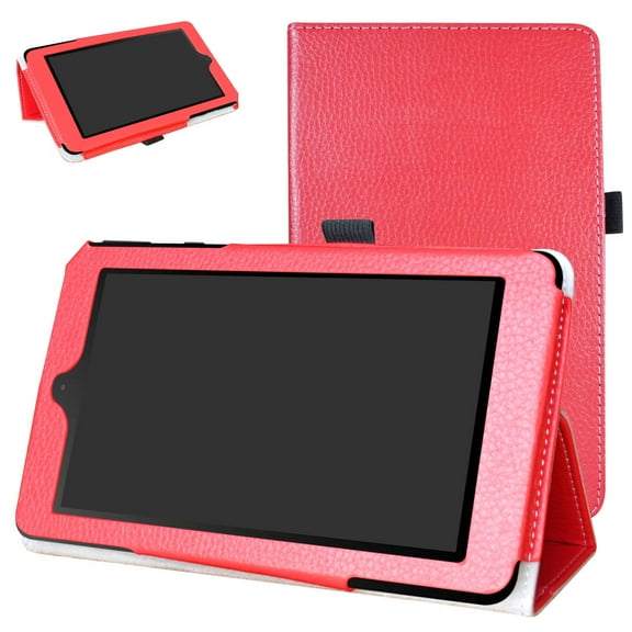 Labanema 7" NOOK Tablet 7 2016 Case, PU Leather Folio Stand Protective Case, Cover for 7" NOOK Tablet 7 2016 (Red)