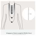thumbnail image 2 of Kezef Solid Sterling Silver 2mm Singapore Twisted Curb Link 14" inch Necklace Chain, 2 of 7