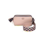 Angle View: Caboodles Crossbody Clutch, Navy/Bone