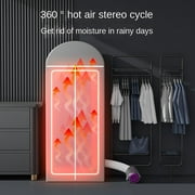 Prociv Portable Clothes Dryer, Portable Dryers for Apartment, RV, Travel, Dryer Machine Compact Dryer Machine for Small Clothes, Underwear, Baby Clothes, Hanging Dryer Machine with Timer Function