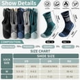 thumbnail image 6 of 5 Pairs Merino Wool Hiking Socks Warm Thermal Winter Cozy Cushioned Moisture Wicking High Reflective Outdoor Night Safety Socks for Women & Men, 6 of 6