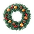 thumbnail image 2 of Fek888 Christmas Decorations Wreath Outdoor Christmas Wreath Rattan Christmas Decoration Wreath Door Hanging Hotel Scene, 2 of 6