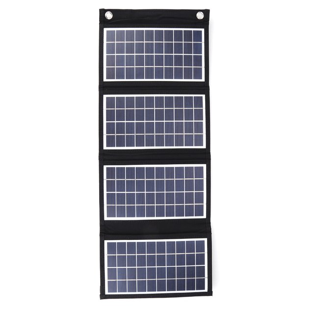 Cargador Plegable Paneles Solares para Exteriores USB Dual para Banco para (4 Pliegues)