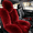 Burgundy, variant on Genuine Sheepskin Seat Covers for Cars SUV Trucks Van RV Front Seats Real, 1pcs, Soft Fur Warm Protector Cushions, Universal fit, Easy Install With Non-Slip Backing