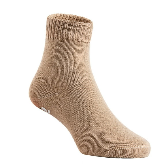 Lian Life Style Premium Children's 1 Pair Cotton Crew Socks LJH007 Size 0Y-1Y, Small, Boy, Beige