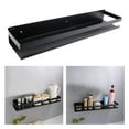 thumbnail image 6 of Bathroom Accessories Modern Matt Black Bathroom Corner Shelves Kitchen Wall Shelf Shower Bath Shampoo Storage Rack - 50x10x5.8cm, 6 of 7