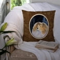 thumbnail image 3 of Carolines Treasures SS8360PW1414 Starry Night Collie Fabric Decorative Pillow, 14Hx14W, multicolor, 3 of 4