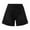 Black/A, variant on Kbndieu Womens Casual Shorts Summer Drawstring Elastic Waist Comfy Shorts with Pockets, Solid Color Lightweight Beach Shorts for Women (Black, S)