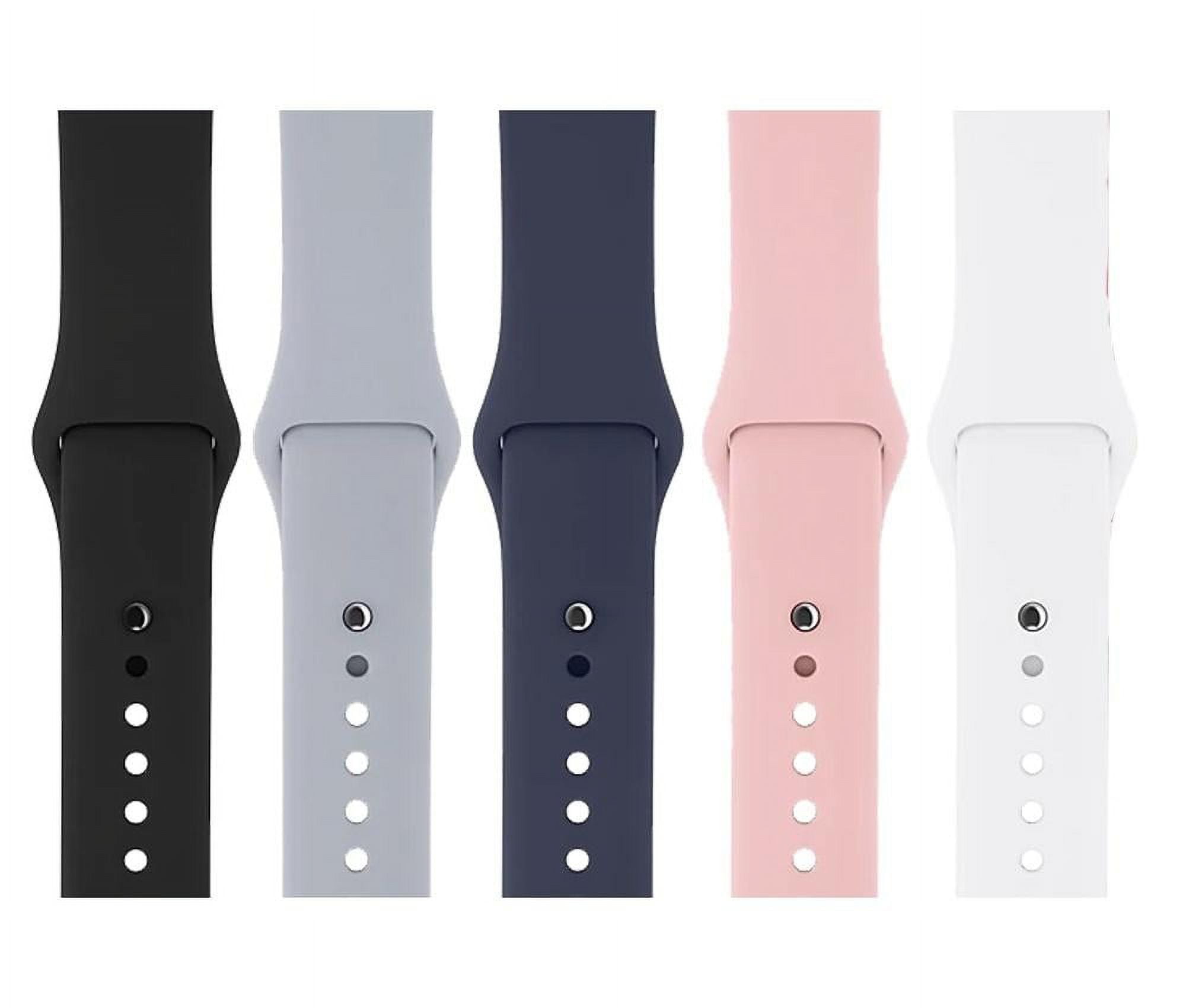 Restored Apple Watch Series 6 (GPS + Cellular, 44 mm) Silver Aluminum Case with White Sport Band Bundle 5 Bonus Bands, Charging Stand, Screen Protector, & 2 amp charger (Refurbished)