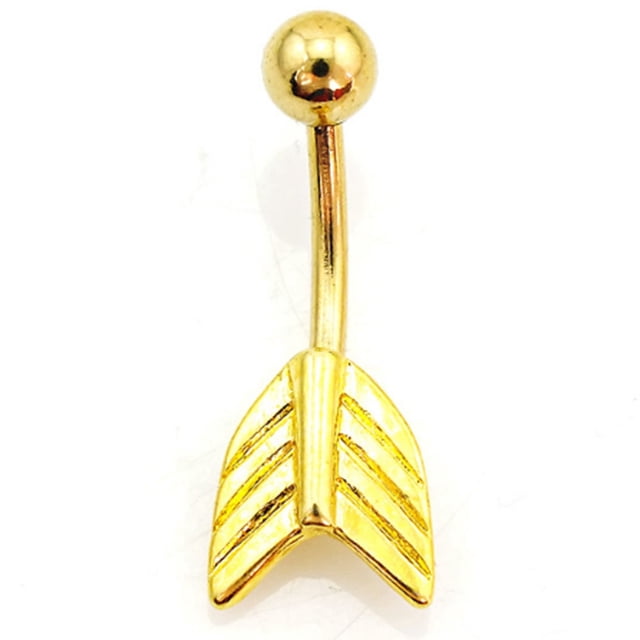 Anillo para el ombligo en forma de hoja, antialérgico, para mujer, barra para el ombligo, joyería para Piercing corporal