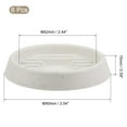 thumbnail image 2 of Uxcell 3.5" Plastic Round Waved Base Plant Pot Saucer Drip Tray, Gray 6 Pack, 2 of 5