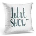 thumbnail image 1 of BSDHOME Hand Written Calligraphic Rough Inscription Let It Snow on White Lettering for Christmas and New Year Pillow Case Pillow Cover 18x18 inch, 1 of 1