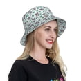thumbnail image 4 of Balery Bears and Tropical Leaves Sun Hats for Men Women Bucket Hat UPF 50+ Buckey Hat Boonie Hat Foldable UV Protection Hiking Beach Fishing Summer, 4 of 9