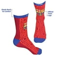 thumbnail image 4 of Official FC Barcelona - Tri-Blend Red Crew Socks, Size 9-13, 4 of 5