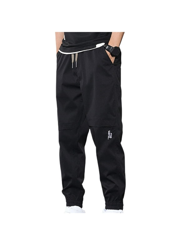 Elastic Ankle Pants Men
