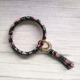 thumbnail image 2 of Keyring Bangles Bracelets with Leather Tassel Bangle Keychain Bracelet Women, 2 of 2