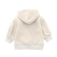 thumbnail image 2 of YUANxueke Button Down Sweatshirt for Boys Girls, Casual Long Sleeve Hooded Jacket, Fashion Workout Loose Fit Tops with Pockets, 2 of 8