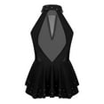 thumbnail image 2 of iEFiEL Girls Cutout Back Ballet Dance Leotard Sparkly Rhinestone Dancewear Black 12, 2 of 7