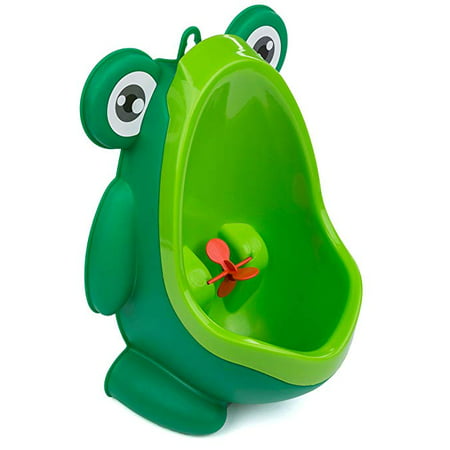 Potty Training Baby/Toddler Urinal with Aiming Target – Free-Standing and Wall-Mount Design – Green (Best Baby Potty 2019)