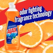 Ajax Ultra Triple Action Dishwashing Liquid Dish Soap, Orange Scent, 12.4 Fluid Ounce