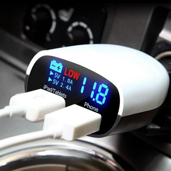 Dual Port USB Car Charger 5V 3.1A Fast Travel Charge Adapter for iPhone X Samsung Huawei Tablet