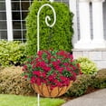 thumbnail image 7 of BEAU JARDIN 8 Pack Shepherds Hooks for Outdoor 48 Inch Single Piece No Assembly Solid Metal Heavy Duty Non-Hollow Wedding Plants Bird Feeder Pole Lanterns Garden Shepards Hooks White, 7 of 7