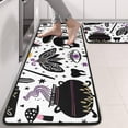 thumbnail image 2 of Kitchen Rugs Sets Of 2,Black Halloween Witchcraft Elements Anti Fatigue Kitchen Mat Rugs Non Slip Washable,Decorative Kitchen Floor Mats for Kitchen,Sink,Laundry,17"x47"+17"x47", 2 of 5