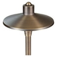 thumbnail image 2 of G2 12V Brass Mini Light (15" Tall) with 3W 2700K Warm White G4 LED Bulb for Low Voltage Landscape Lighting on Outdoor Pathway, Walkway, Garden, Driveway or Patio, 2 of 5