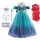 thumbnail image 2 of Vestido De Princesa De Niña De La Sirenita Cosplay De Halloween Fiesta De Carnaval Cumpleaños, 2 of 4