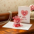 thumbnail image 4 of 3D Up Valentine’s Day Card Heart Shaped Dog Greeting Card Quality Folded Wishes For Couples Pet Lovers And Special Moments Unique Idea Happy Birthday for Husband Custom Thank You Cards Bar Mitzvah, 4 of 8