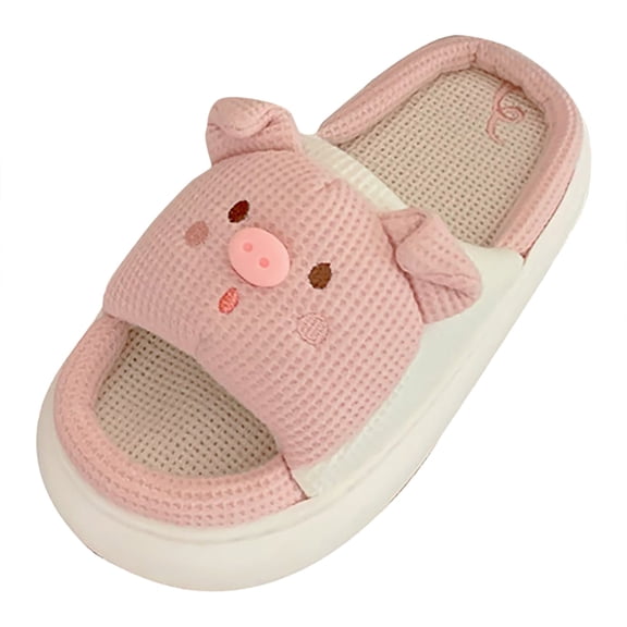 Vedolay Slippers Women Comfy Warm Indoor House Slide Slip On Anti-Skid Slipper Pink,41