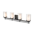 thumbnail image 4 of Millennium Lighting  Huderson 4 Light Metal Bathroom Vanity Fixture in Multiple Finishes Matte Black Black Matte, 4 of 5