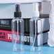 thumbnail image 3 of 4 botellas de plástico vacías de 100 ml para maquillaje y cuidado de la piel, rellenables para viajes (botellas transparentes con pulverizador negro)., 3 of 8