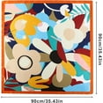 thumbnail image 2 of AWAYTR 35" Large Square Satin Head Scarf - Silk Hair Scarf Square Hair Bandanas Women Sleeping Head Wraps, 2 of 5