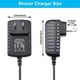 thumbnail image 2 of Cargador de afeitadora 12 V 400 mA Cable de alimentación Adaptador de corriente de repuesto para afeitadora Compatible con afeitadora Braun Serie 7 3 5 9 1 Cargador para 720 760cc 7865cc 790cc 340s 3, 2 of 5