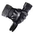 thumbnail image 4 of Guantes De Cuero Térmicos Impermeables Frio Para Moto Bici, 4 of 6