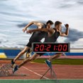 thumbnail image 1 of Temporizador De Gimnasio Para Eventos De , Multifuncional, Liviano, Montaje En Pared, Temporizador De LED De 6 Dígitos, área De Circuito Grande Con Control Remoto, 1 of 7