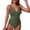 Army Green, variant on Womens One Piece Swimsuits V Neck Adjustable Drawstring Ruched Bathing Suit Swimwear 2026