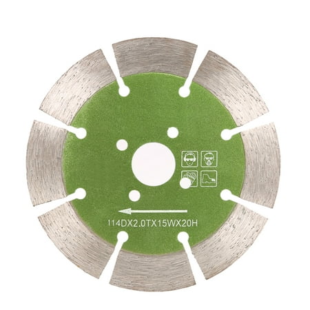 114*2.0*20mm Dry Cutting Segmented Diamond Cutting Blade with Cooling Holes 20mm Inner Diameter Marble Granite Tile Incising For Angle Grinder Architectural Engineering