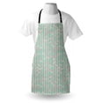 thumbnail image 4 of Grey Chevron Apron, Bohemian Style Zigzags in Vintage Tones Folk Art Grunge Illustration, Unisex Kitchen Bib with Adjustable Neck for Cooking Gardening, Adult Size, Sea Green and Pearl, by Ambesonne, 4 of 4