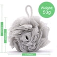 thumbnail image 2 of GIXUSIL Large Bath Shower Sponge Pouf Loofahs 4 Packs 60g Each Eco-Friendly Exfoliating Mesh Brush Pouf Bath Shower Ball Sponge -Exfoliate, Cleanse, Soothe Skin( White, Light Green, Gray, Khaki), 2 of 7