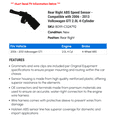 thumbnail image 2 of Rear Right ABS Speed Sensor - Compatible with 2006 - 2013 Volkswagen GTI 2.0L 4-Cylinder 2007 2008 2009 2010 2011 2012, 2 of 2
