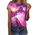 thumbnail image 4 of RKSTN Blouse Décontractée à Manches Courtes et Col Rond Imprimé Ciel Étoilé pour Femmes et Hommes Couleur Xxxxxl, 4 of 6