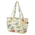 thumbnail image 2 of FORMRS Tote Bag for Women Quilted Large Capacity Travel Work Carry On Shoulder Handbag, Birds with Strawberries, 2 of 7