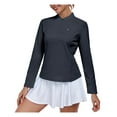 thumbnail image 6 of Little Donkey Andy Women's UPF50+ Shirts 1/4 Zip Long Sleeve Pullover Quick Dry Lightweight Golf Hiking Tops Rash Guard (Grey L), 6 of 8