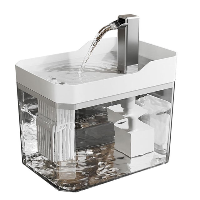 Automatic Pet Water Dispenser 1.5 Litre USB Smart Silent Recirculating Burn Feeder Drinker Device I0I3 Dry Filtration