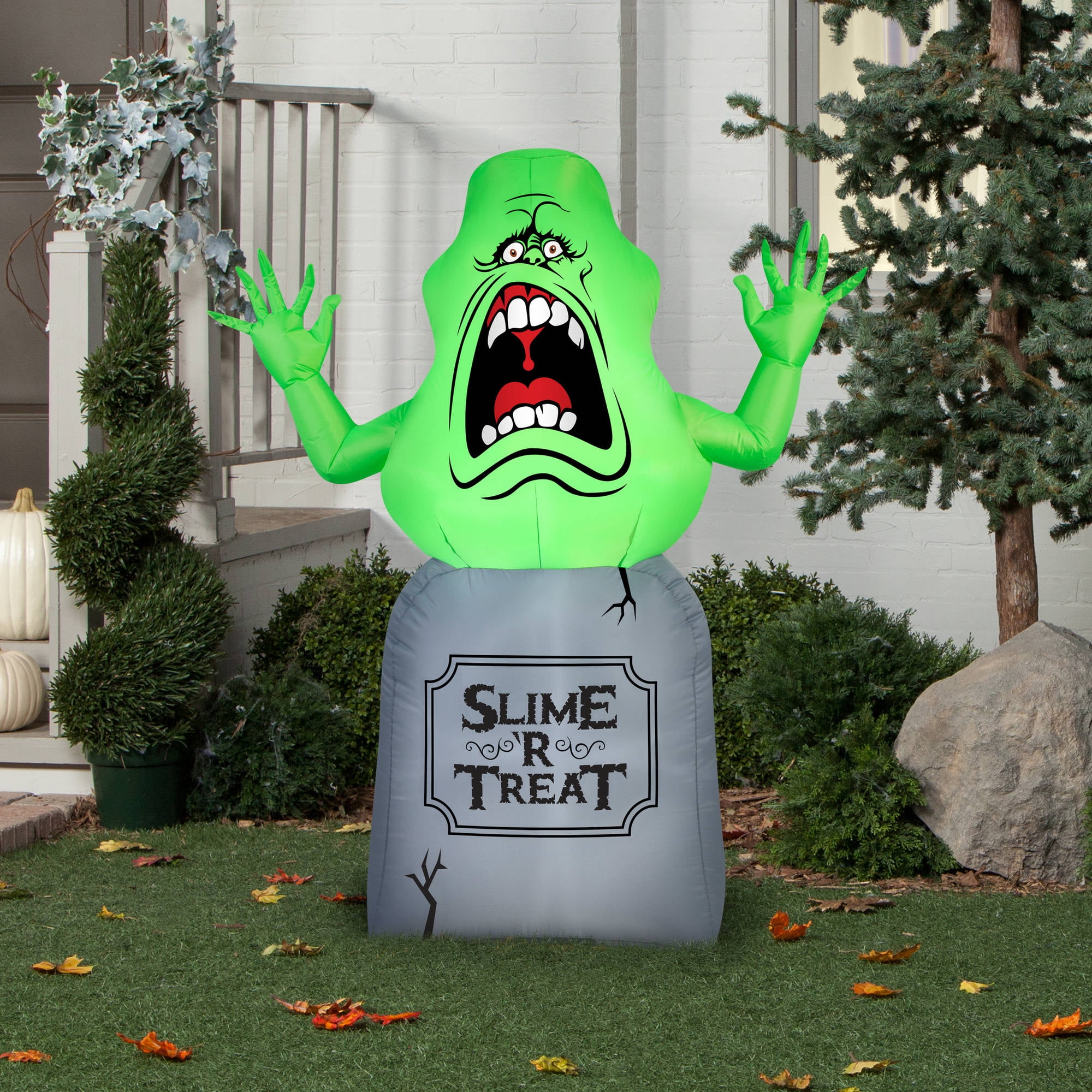 Gemmy Airblown Inflatable 5 X 4 Slimer Ghostbusters Halloween