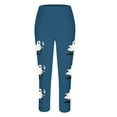 thumbnail image 4 of FDGIU Yoga Pants Stretch Pants Women's Halloween Fashion Printed High Waist Summer Solid Color Bottom Pants Women's Bottom Pants Tummy Control Trousers, 4 of 4