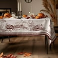 thumbnail image 3 of Oval Thanksgiving Tablecloth Fall Tablecloth Leaves Autumn Tablecloths Waterproof Thankgiving Decorations Printed Fall Table Cloth for Oval Tables 54 X 120 Inches, 3 of 6