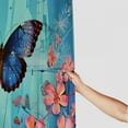 thumbnail image 3 of Fenyluxe Blue Butterfly Shower Curtain,Blue Flower Bathroom Shower Curtain Waterproof Polyester Floral Shower Curtains for Bathroom Decor 69x72, 3 of 7